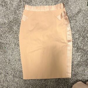 bebe Tan Pencil Skirt